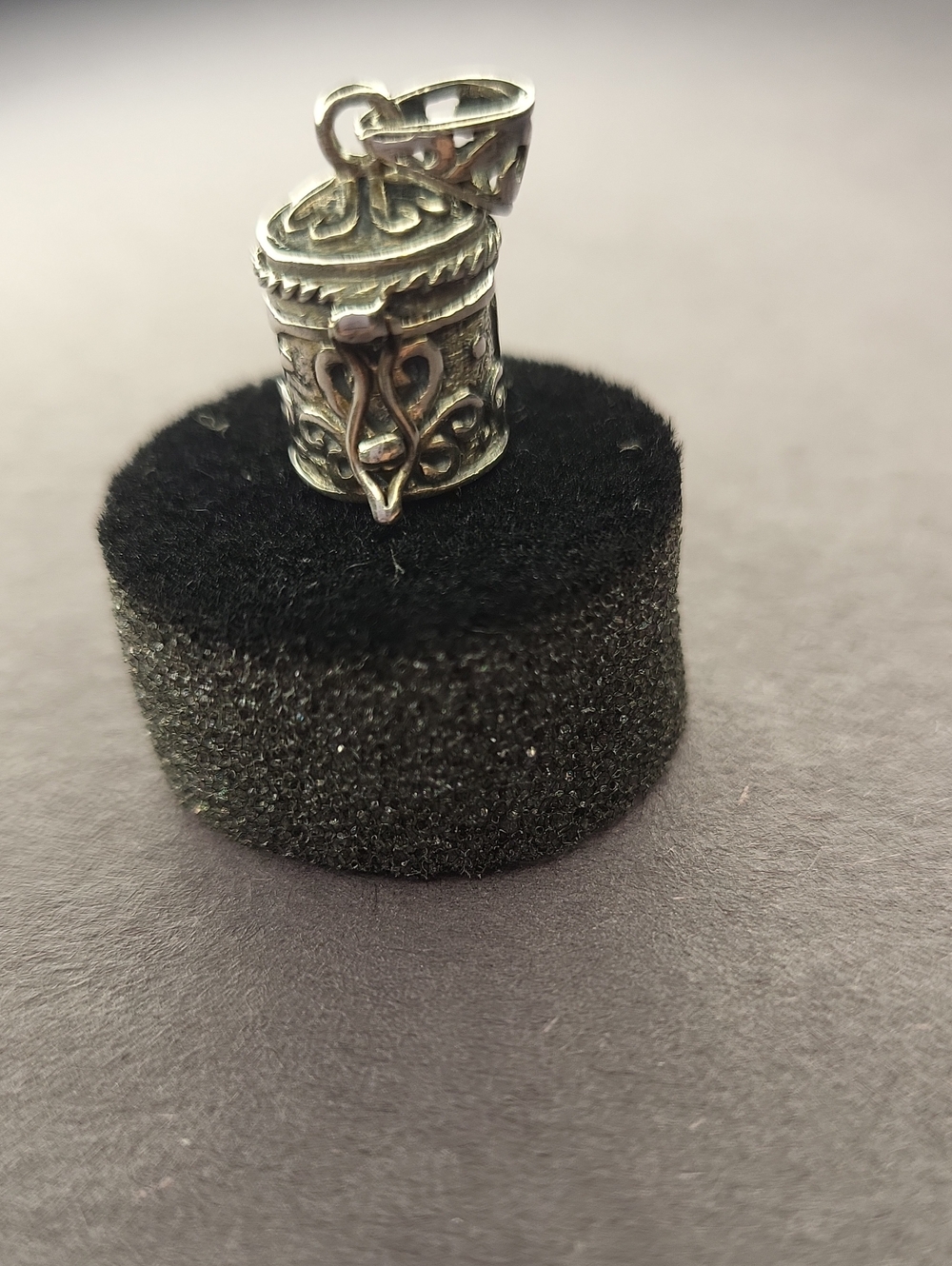Sterling Silver Prayer Box Pendant